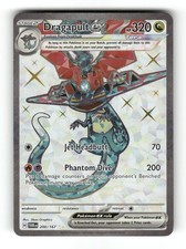 dragapult pokemon card worth ex 130/167 Twilight Masquerade Lot : Toys & Games Psychic Psychic Fusion Strike Assault (30) This attack does 30 damage for each of your Fusion Strike Pokmon in play Dragapult ex NM 073/131 SV: