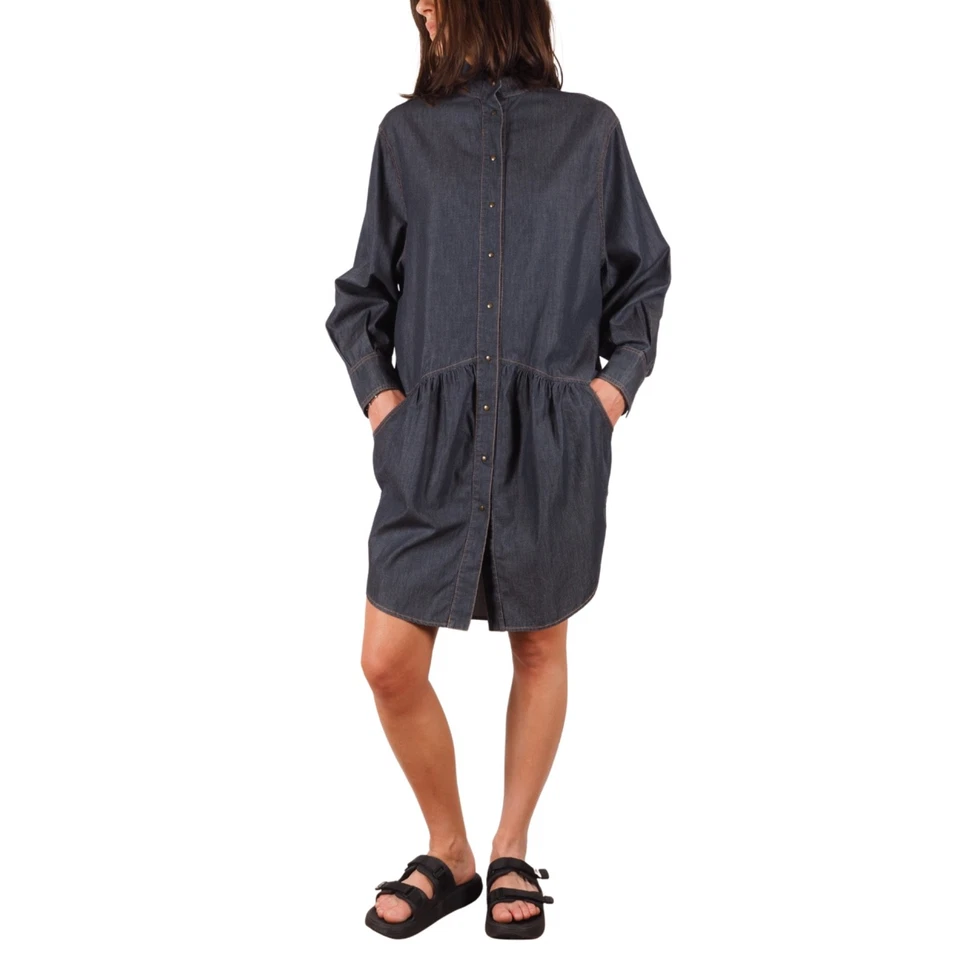 Vestido Camisa Stella McCartney Vintage Para Mujer Denim Cintura Caída IT 38 / US 2 Foto 2 de 4