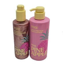 Victoria's Secret PINK Pink Pineapple Tropical Highlighting Body Oil  Lotion