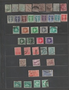 41 early British Colony of India used postage stamp collection