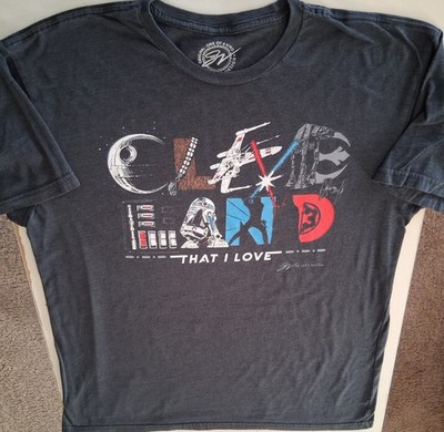 GV Art Cleveland That I Love Star Wars XL Tee Shirt