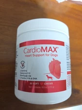 CardioMAX Heart Support for Dogs (60 Soft Chews) Exp 09/28