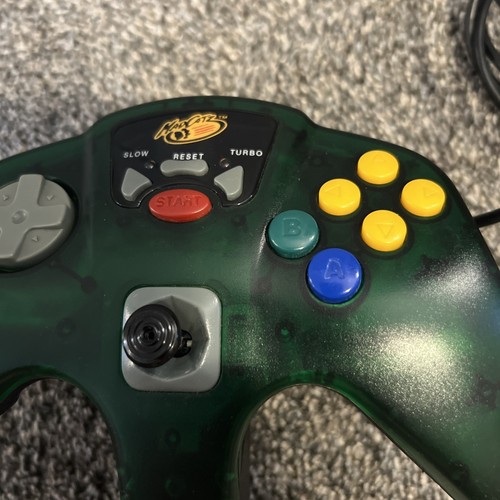 Nintendo 64 N64 Controller Mad Catz - Turbo & Slow Green - Picture 2 of 13