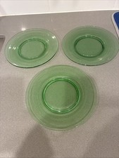 Vintage Lot 3 Green Plates