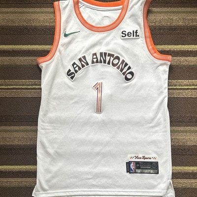 Nike Wembanyama #1 San Antonio Spurs NBA Basketball Jersey White