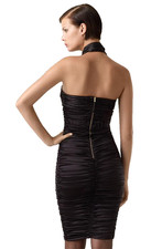 D&G Dolce&Gabbana Ruched Satin Dress Size 40