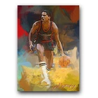 Marques Johnson Art Card Limited 8/50 Edward Vela Signed (Milwaukee Bucks)