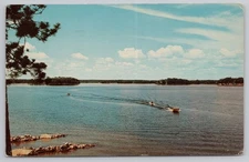 Vintage 1959 Niagara Wisconsin WI Northern Lake Photochrome Postcard