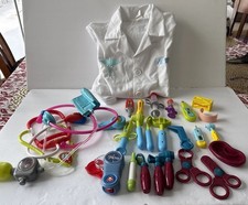 Kids Toys Stethoscopes Thermometers Medical Doctor Nurse Coat Jacket Lot 27