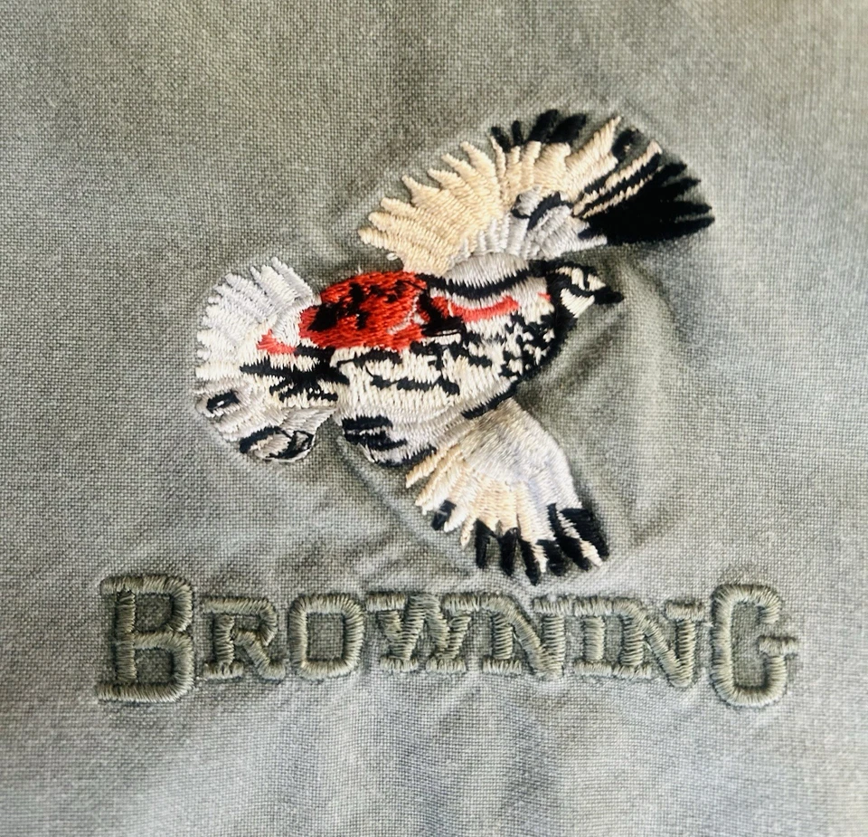 Vintage Browning Super Naturals Hunting Shooting Shirt Padded Shoulder Quail XXL - Image 3 of 4