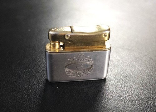 Vintage Colibri Lighter Gold/Silver Tone West Germany-Working!