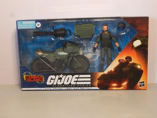 HASBRO G I JOE CLASSIFIED SERIES ALVIN BREAKER KIBBEY WITH RAM CYCLE