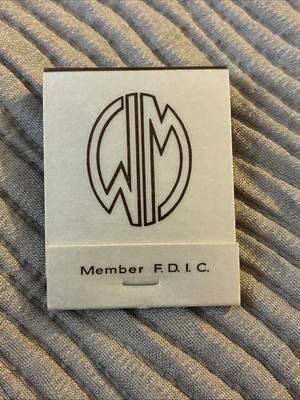 Vintage Matchbook Worker s Mutual Savings Bank SUPERIOR WI WIS Member F.D.I.C.