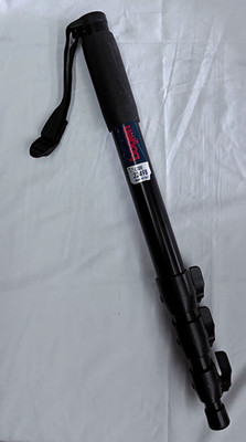 Bogen 3249B Aluminum Monopod 62in Max Height 13lb Load Rubber Foot Strap