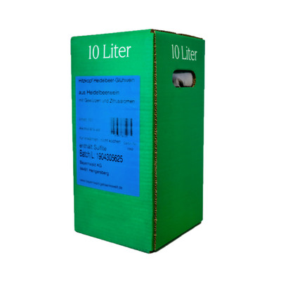 BIELMEIER Glühwein Punsch Hitzkopf Heidelbeer 9 % vol 10 Liter Karton-Box