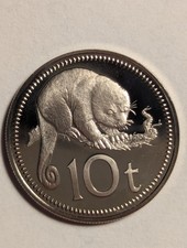 1975 Papua New Guinea 10 Toea Proof