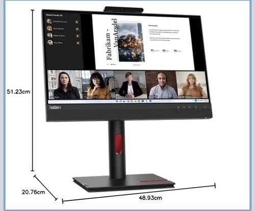 Lenovo ThinkCentre Tiny-In-One 22 Gen 5 21.5" Full HD LED Touch Flat Monitor - Picture 4 of 5