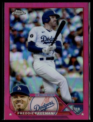 2023 Topps Chrome #5 Freddie Freeman Pink Refractors