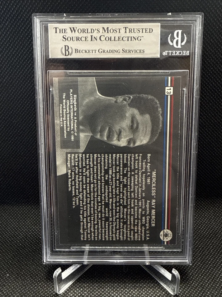 1991 Ray Mercer Signed Ringlords #13 - BGS Authentic Auto - Image 2 of 2