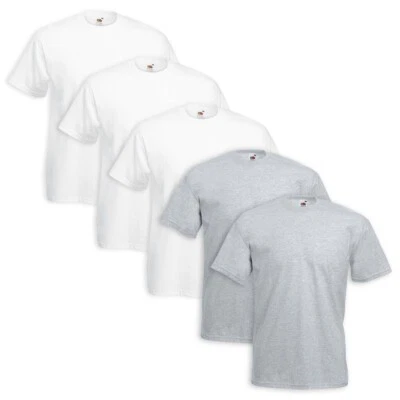 5 T-Shirt FRUIT OF THE LOOM Cotone Colori Assortiti - Imagen 1 de 4