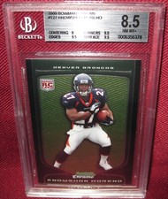 2009 BOWMAN CHROME #127 KNOWSHON MORENO RC BGS 8.5 NM-MT+