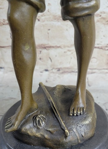 NUEVO Violín de Bronce Violinero Estatua Estatuilla - Regalos Música Orquesta Escultura - Imagen 6 de 7
