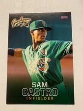 Sam Castro Card 2018 Greensboro Grasshoppers Team Card