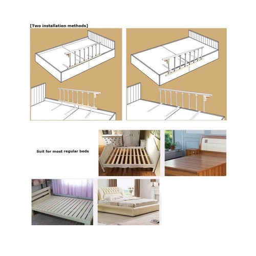 Folding Bed Rail for Elderly Assist Handrail Bed Guard Railings Bedside Handle - Picture 9 of 22