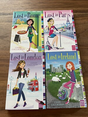 Lost In Rome, Ireland, Paris, & Lost In London 4 Book Lot Cindy Callaghan Preown