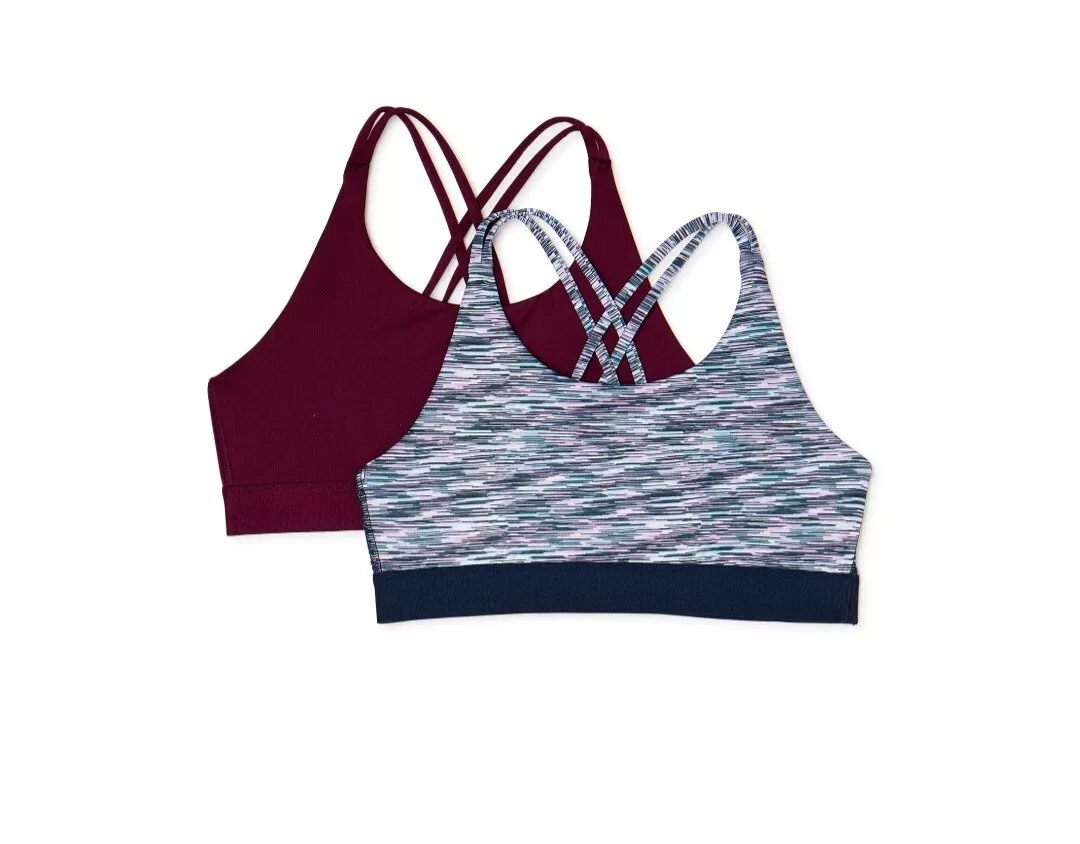 Athletic Works Girls Sports Bra 2Pack Size 38 New NWT