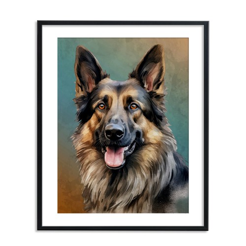 Shiloh Shepherd Print Dog Breed Poster Wall Art Pet Home Decor 8x10, 11x14 - Picture 3 of 3