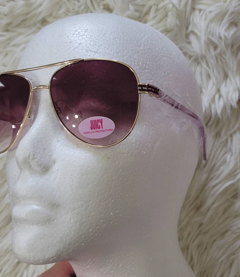 Gafas de sol Juicy Couture rosa y dorado aviador nuevas Foto 2 de 4