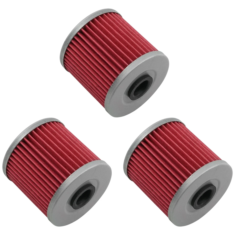 3 Pack Oil Filter for Kawasaki KLR650 KLR-650 KLR 650 1987-2018 16099-004 - Image 3 of 4