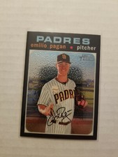 2020 Topps Heritage High Number Chrome Emilio Pagan #THC-545 592/999 Padres