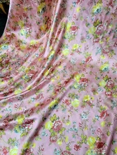 Coral Jacquard Brocade Fabric by the Yard - Multicolor Floral for Dress and Upho