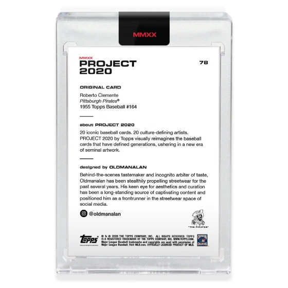 Topps Project 2020 #78 ~ 1955 ROBERTO CLEMENTE by Oldmanalan (PR 8610) IN HAND - Image 2 of 2