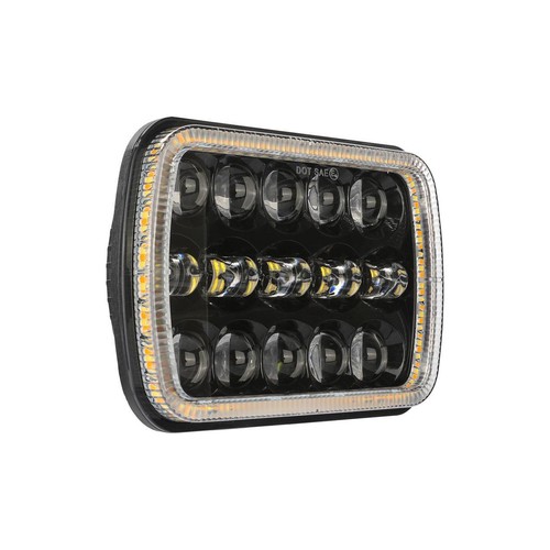 Faro LED H4 HiLo DRL para 79-86 Chevrolet C10 C20 C30 7x6" 5x7" intermitente - Imagen 9 de 12