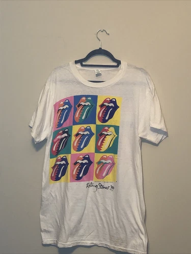 ROLLING STONES Steel Wheels 2-Sided Tour T-Shirt No 1980s vintage concert t-shirt, vintage, single stitch, B+ condition