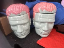 Set Of 2 Target Bullseye Playground Halloween 2024 Frankenstein Halloween Jar 7"