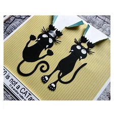 4Pcs New Funny Black Cats Metal Cutting Dies Lovely Pet Set Stencil Embossing...