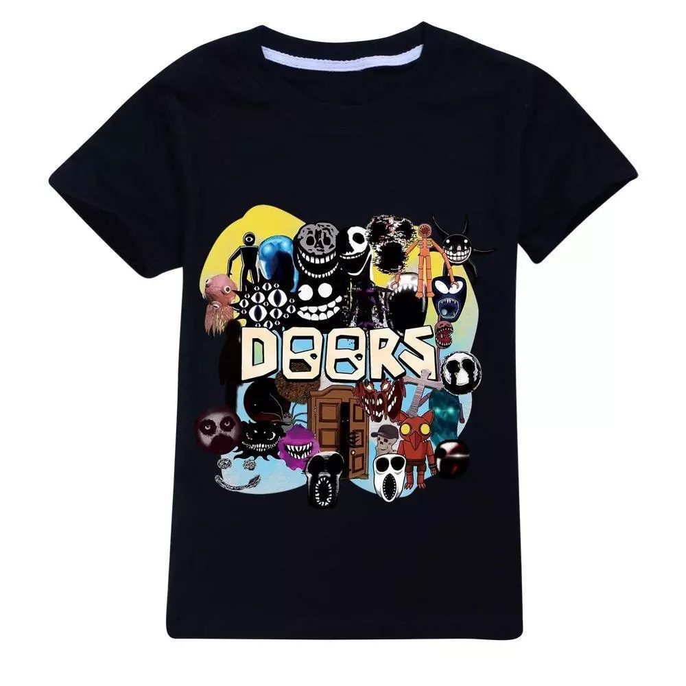 2023 Robloxing kid T-shirt Boys Game Sports Cotton T-shirt Child Cartoon  Short sleeve top