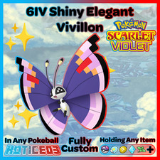 ✨ Shiny Elegant Vivillon 6IV ✨ Pokemon Scarlet & Violet 🚀 Fast 🚀
