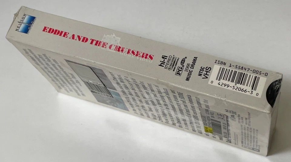 EDDIE AND THE CRUISERS VHS VIDEO TAPE FACTORY SEALED NELSON (1987) - Image 2 of 4