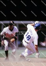 EU710 Delino DeShields Orioles & Johnny Damon Royals 8x10 11x14 16x20 Photo