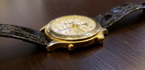 OROLOGIO DA UOMO CITIZEN GN 4W S ALLARME CRONOGRAFO VINTAGE QUARZO - Foto 4 di 11