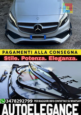 0065⭐ MERCEDES A W176 15-18 SPLITTER PER PARAURTI ANTERIORE AMG A45 ABS NERO ⭐