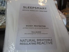 Pottery Barn Sleepsmart 37.5 Temp Regulating Duvet Insert full queen protector