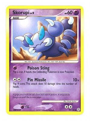 Pokemon Diamond & Pearl  99/130 Card - Skorupi