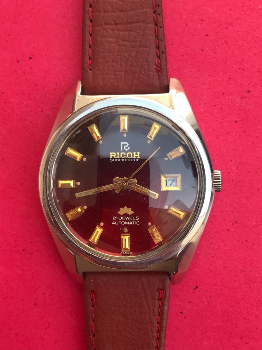 Vintage Ricoh SHOCKPROOF Automatic 21 Jewels Japan Men's Watch | eBay
