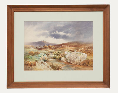 Charles Edward Brittan (1870-1949) - Gerahmtes Aquarell, Heidelandschaft Mit ...